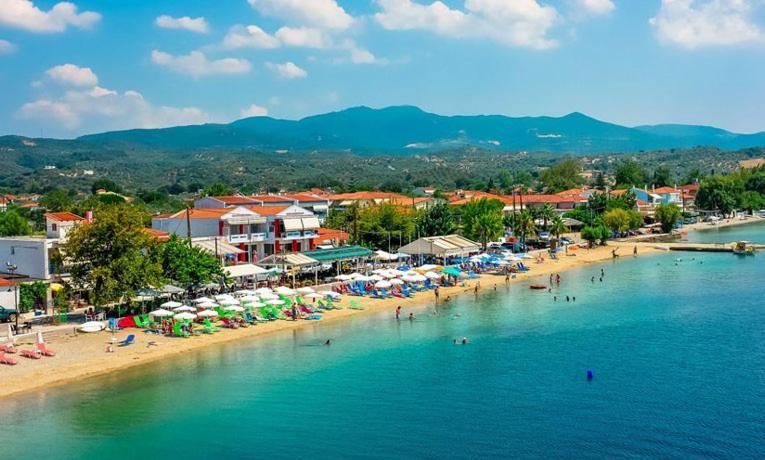 Agiokampos Luxurious Resort Lutrá Edipszú Kültér fotó